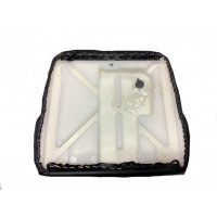 GS12 Grammer Black Vinyl Seat Cushion